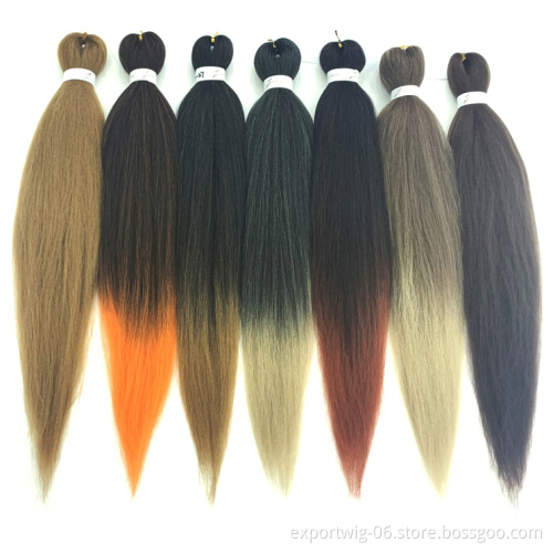 Pre Stretched Braiding Hair Extensions Wholesale Price Prestreched Synthetic Fiber Braiding Hair Jumbo Hair Braids For Women